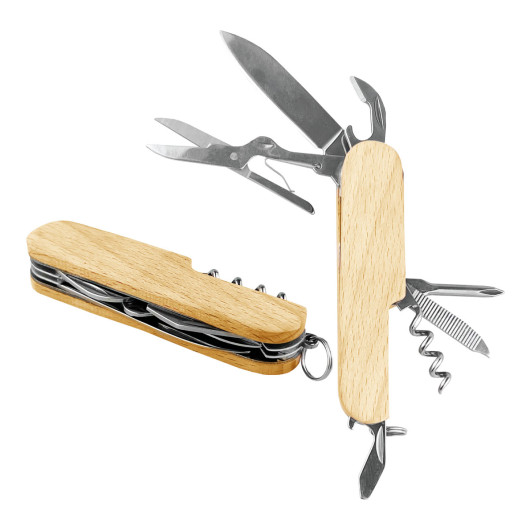 Small Compact Beechwood Multi Tools Natural